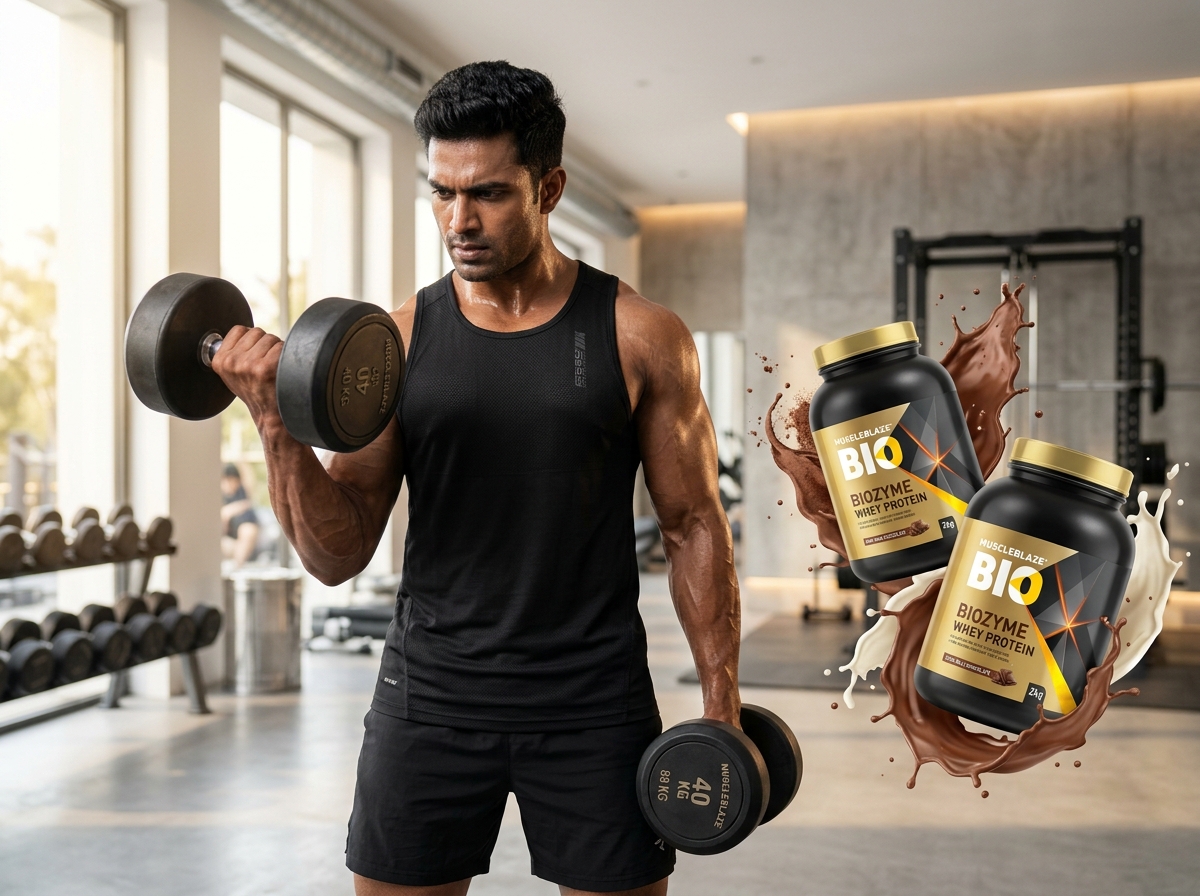 MuscleBlaze Athlete & Biozyme Whey